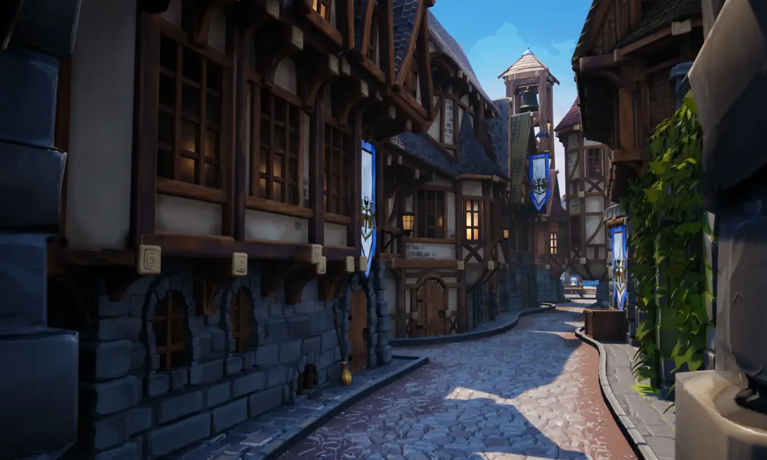 A medieval street environment created for Eville