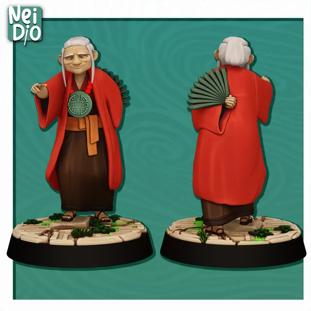 Elder Abbess miniature, colour preview