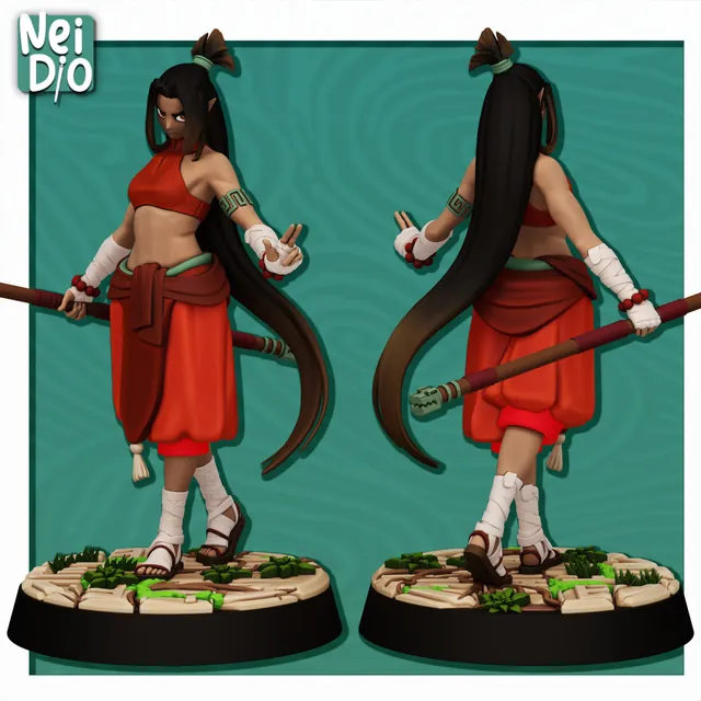 Iron Disciple miniature, colour preview