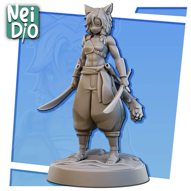 Kiana miniature seen from the front