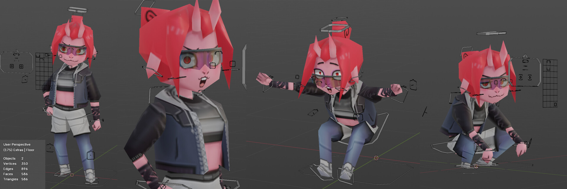 Kameko expressive character rig presentation